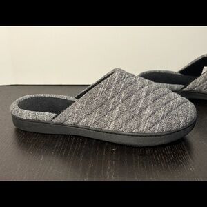 NEW Isotoner Sporty Clog Andrea Sandal Slipper Space Dyed Black/Grey Woman 7.5-8
